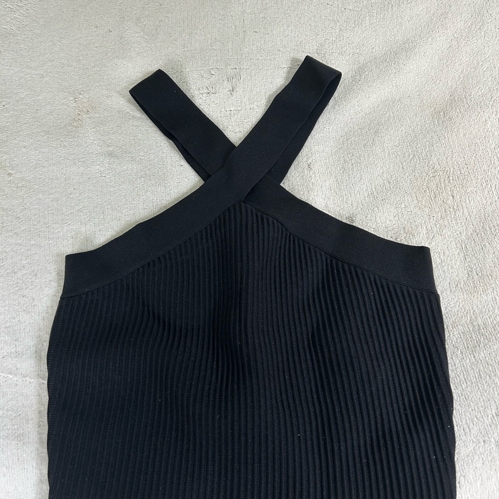 Sincerely Jules Black Ribbed Top